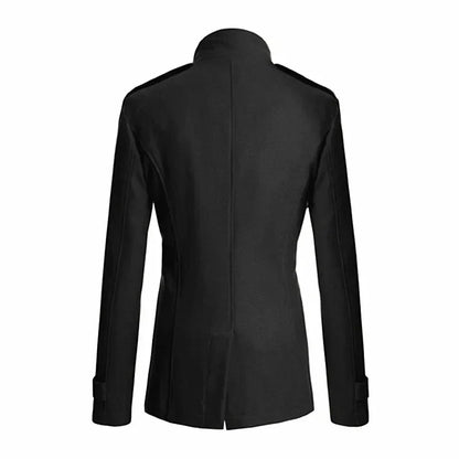 2025 Collection Men's Wool Overcoat Long Suit Men Woolen Windbreaker